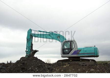 ขุด Backhoe รถขุด