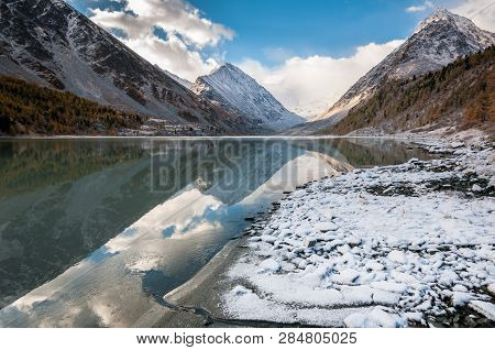 Oakham Lake Lake Of Joint Stock Company-whom. Altai Mountains. Foot Of Mount Belukha. Ust-koksinsky 