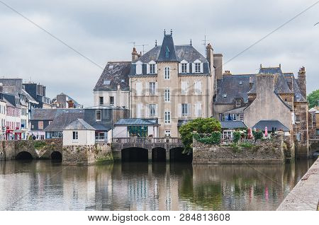 Downtown Landerneau In Finistère
