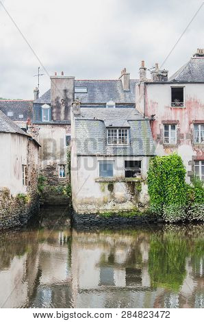 Rohan Bridge In The City Center Of Landerneau In Finistère