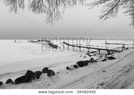Inverno al fiordo di Kolding