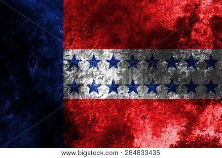 Tuamotu Archipelago Grunge Flag, Groups Of Islands In French Polynesian