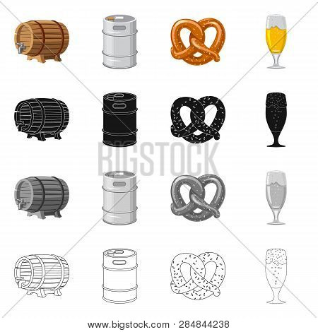 Vector Design Of Pub And Bar Sign. Collection Of Pub And Interior Stock Vector Illustration.
