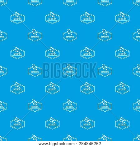 Berberis Pattern Vector Seamless Blue Repeat For Any Use