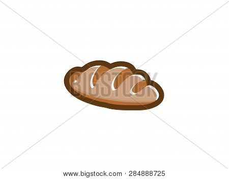 Creative Hot Bread For Logo Design Illustration