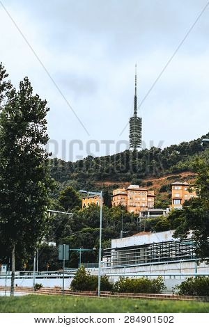 A Vertical View Of The Tv Tower 