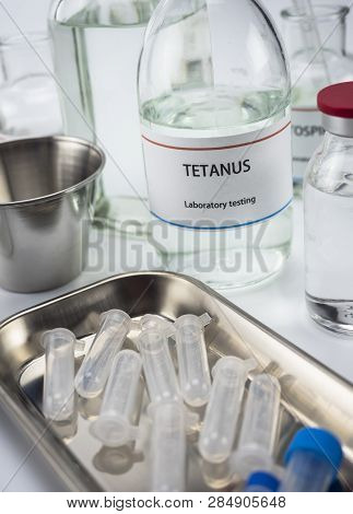 Test Tetanus In Laboratory, Conceptual Image, Composition Horizontal