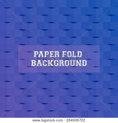 Blue Gradient Abstract Paperfold Vector Background - This Blue Gradient Abstract Paperfold Vector Ba
