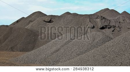 Large Piles Of Processed Manganese Rich Ore Rock Manganese Mining And Processing In South Africa