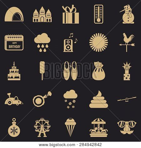 Peristyle Icons Set. Simple Set Of 25 Peristyle Vector Icons For Web For Any Design
