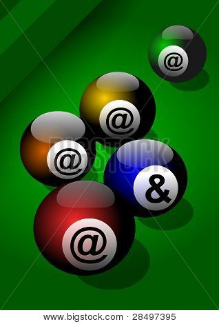 Billiard balls