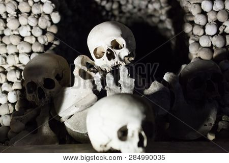 Kostnice Skulls And Bones In Kutna Hora