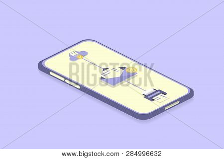 Inbox Icon. Message Symbol. Vector Phone Chat Interface.