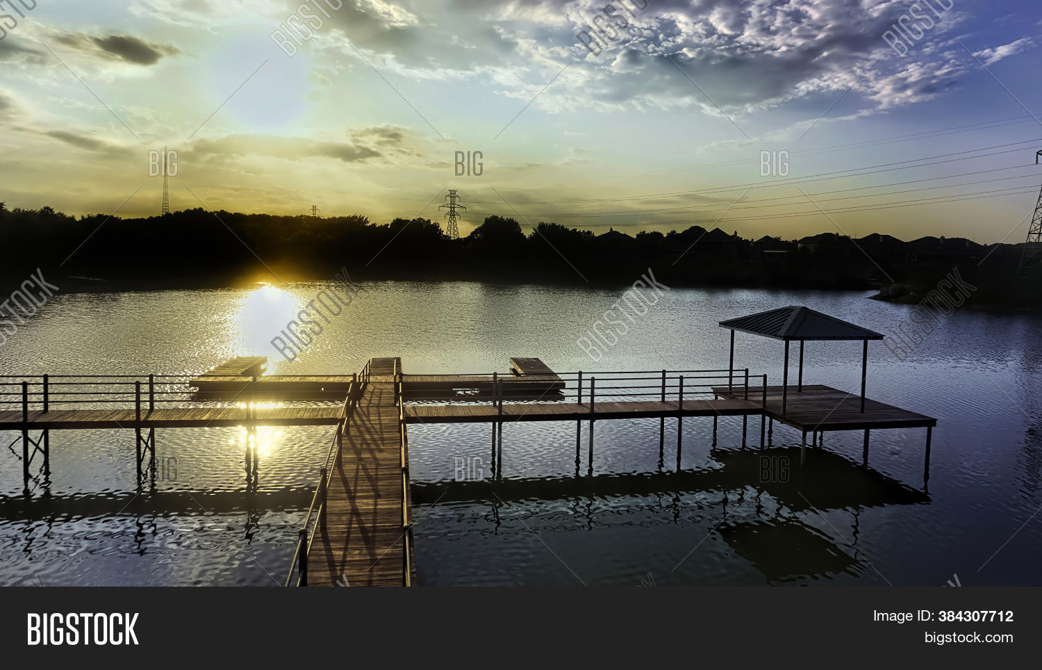Texas Lake Sundown Image & Photo (Free Trial) Bigstock