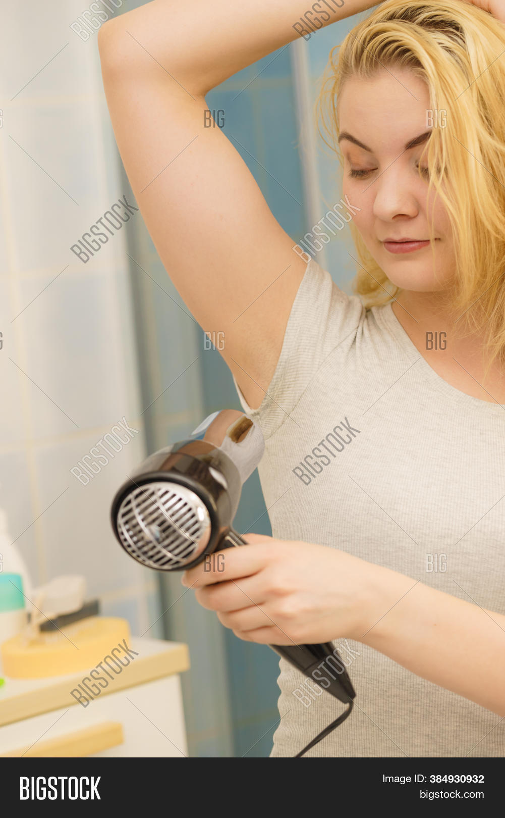 Woman Drying Wet Image & Photo (Free Trial) Bigstock