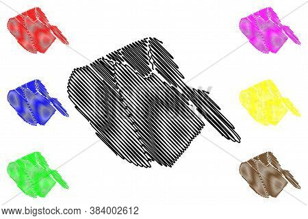 Basra City (republic Of Iraq, Basra Governorate) Map Vector Illustration, Scribble Sketch City Of Ba