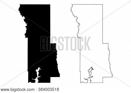 Webster County, Louisiana (u.s. County, United States Of America, Usa, U.s., Us) Map Vector Illustra