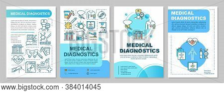 Medical Diagnostics Brochure Template. Health Checkup. Hospital Flyer, Booklet, Leaflet Print, Cover