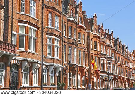 London, Great Britain -may 26, 2016: Spanish Consulate, Draycott Pl, Chelsea