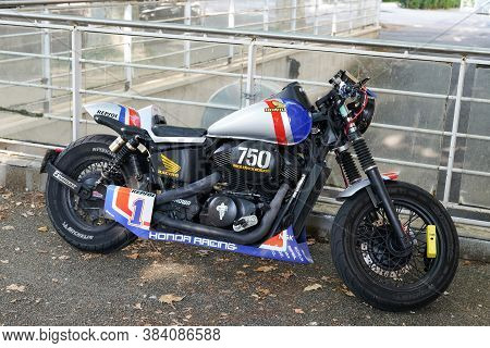 Bordeaux , Aquitaine / France - 09 01 2020 : Honda Vt 750 Shadow Race Track Edition Personal Concept