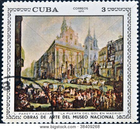 CUBA - CIRCA 1970: A stamp printed in cuba