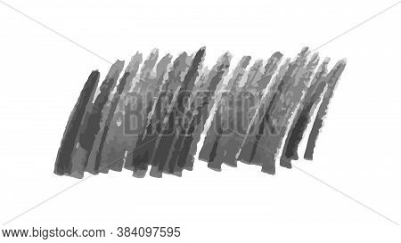 Scribble With A Black Marker. Doodle Style Scribble. Black Hand Drawn Design Elements On White Backg