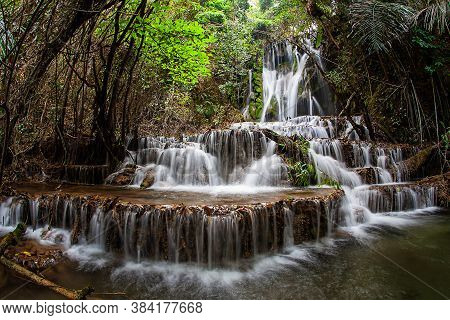 Ka Ngae Sot Waterfall 4 St Floor At Thung Yai Naresuan Wildlife Sanctuary National Park (east Side) 
