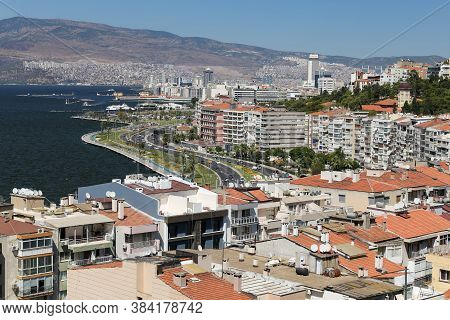 Cityscape Of Izmir In Aegean Coast Of Turkey