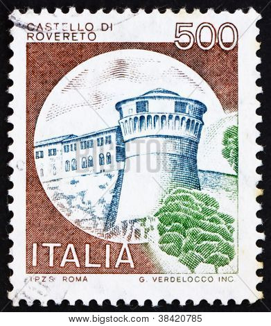 Postage stamp Italy 1980 Castle Rovereto, Trento
