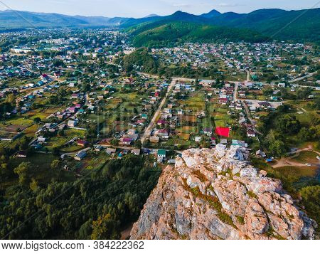 View From Above. Dersu Rock In The Village Of Kavalerovo. Under The Rock In 1903, Vladimir Arseniev 