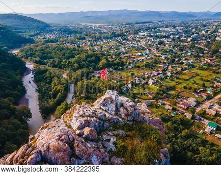 View From Above. Dersu Rock In The Village Of Kavalerovo. Under The Rock In 1903, Vladimir Arseniev 