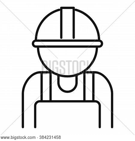 Tiler Man Icon. Outline Tiler Man Vector Icon For Web Design Isolated On White Background