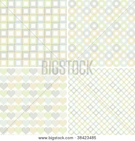 Set di modelli senza soluzione di continuità, con forme geometriche