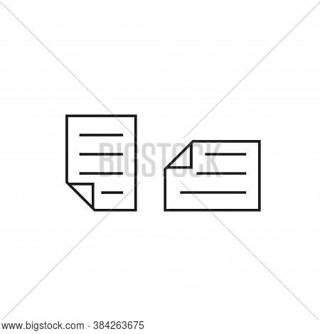 Vector A4 Mockup Simple Icon. Paper Document Llustration.