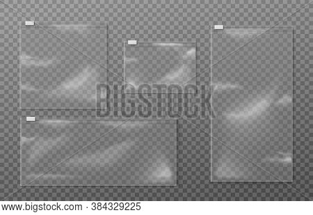 Set Of Zipper Bag Or Ziplock Templates Realistic Vector Illustration Isolated.