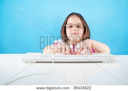 Little Girl Chatting