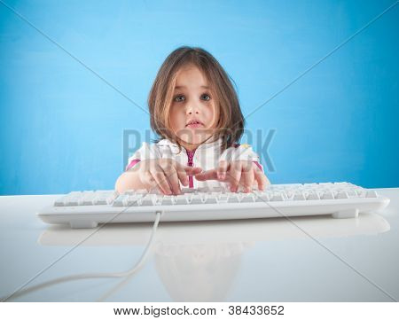 Little Girl Chatting