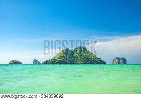 Tropical beach of Poda island Krabi Thailand
