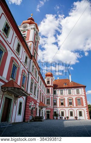 Chateau Mnichovo Hradiste, Renaissance Castle, Central Bohemian Region, Czech Republic, August 16, 2