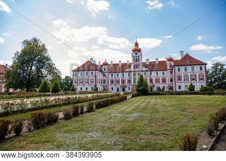Chateau Mnichovo Hradiste, Renaissance Castle, Central Bohemian Region, Czech Republic, August 16, 2