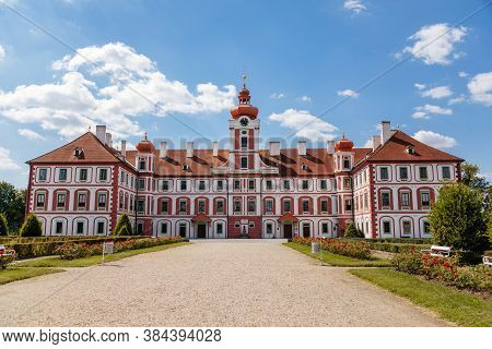 Chateau Mnichovo Hradiste, Renaissance Castle, Central Bohemian Region, Czech Republic, August 16, 2