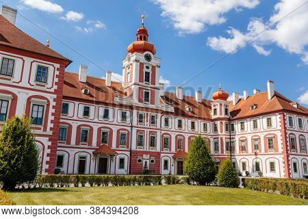 Chateau Mnichovo Hradiste, Renaissance Castle, Central Bohemian Region, Czech Republic, August 16, 2