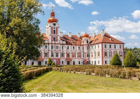 Chateau Mnichovo Hradiste, Renaissance Castle, Central Bohemian Region, Czech Republic, August 16, 2