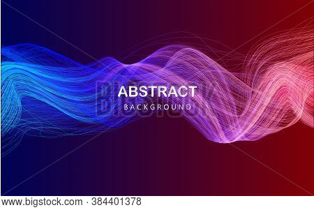 Futuristic Colorful Background.backdrop With Lines And Waves. Art Design For Your Design Project.vec
