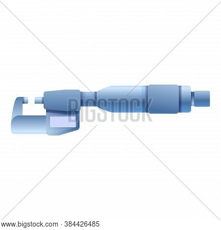 Gauge Micrometer Icon. Cartoon Of Gauge Micrometer Vector Icon For Web Design Isolated On White Back