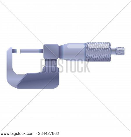 Device Micrometer Icon. Cartoon Of Device Micrometer Vector Icon For Web Design Isolated On White Ba