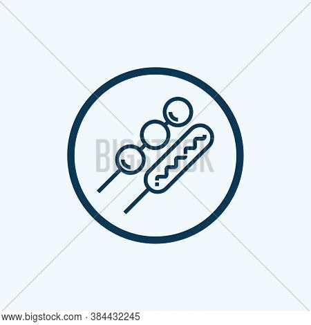 Corndog Icon Isolated On White Background From Gastronomy Collection. Corndog Icon Trendy And Modern