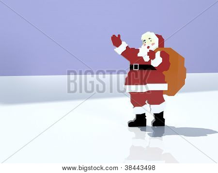 Santa Claus přináší dárky - plast