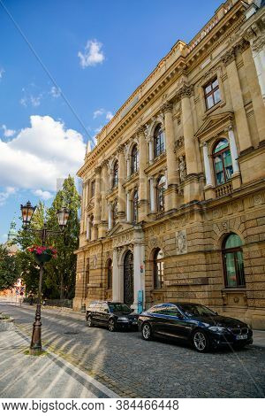 The Historic Building Of The Czech Savings Bank, Liberec, North Bohemia, Czech Republic, August 16, 