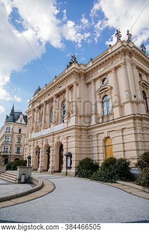 Neo-renaissance Style F. X. Salda Theatre With Rich Stucco Decoration And Sandstone Sculptures, Libe